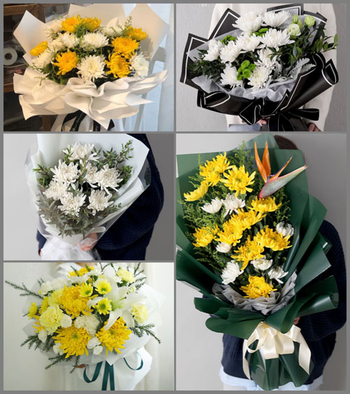 山东青岛平度市旧店镇西连格庄村白事花束代送